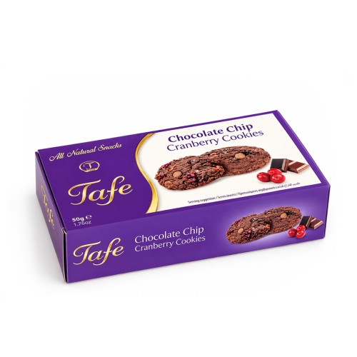 Parça Çikolatalı Yaban Mersinli Kurabiye 50g Parça Çikolatalı Yaban Mersinli Kurabiye 50g